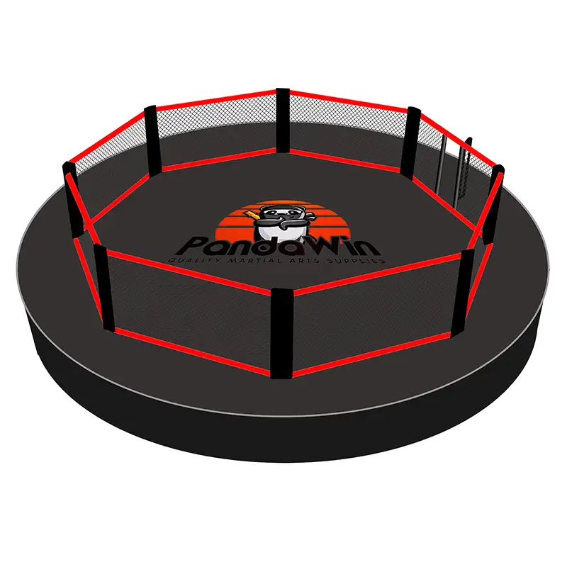 Sangkar Octagon Bulat Dengan Catwalk