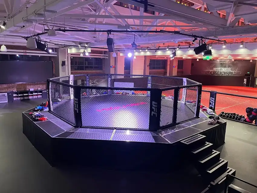 Octagonal Cage With Catwalk