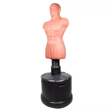 Wall-mounted boxing dummy for limited training spaces and heavy power shots